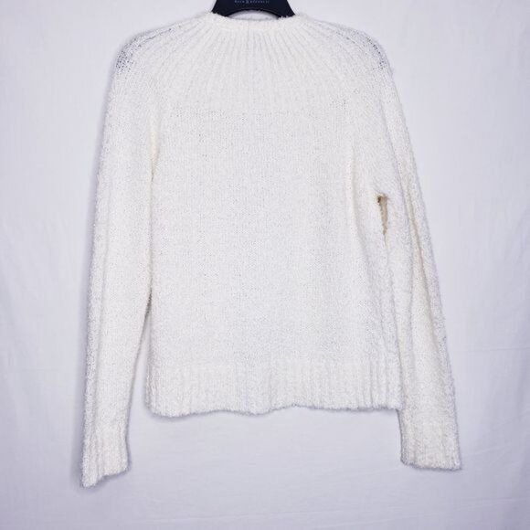 Vintage Northern Isles Cream Knit Open Front Cardigan Sweater Women's Medium - Picture 5 of 9